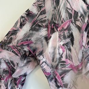 IRO- womans purple pattern mini dress